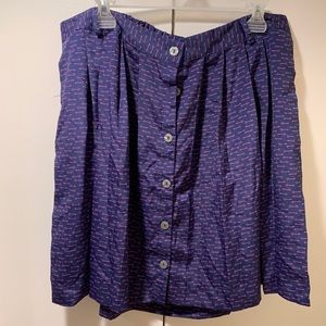 Button front skirt